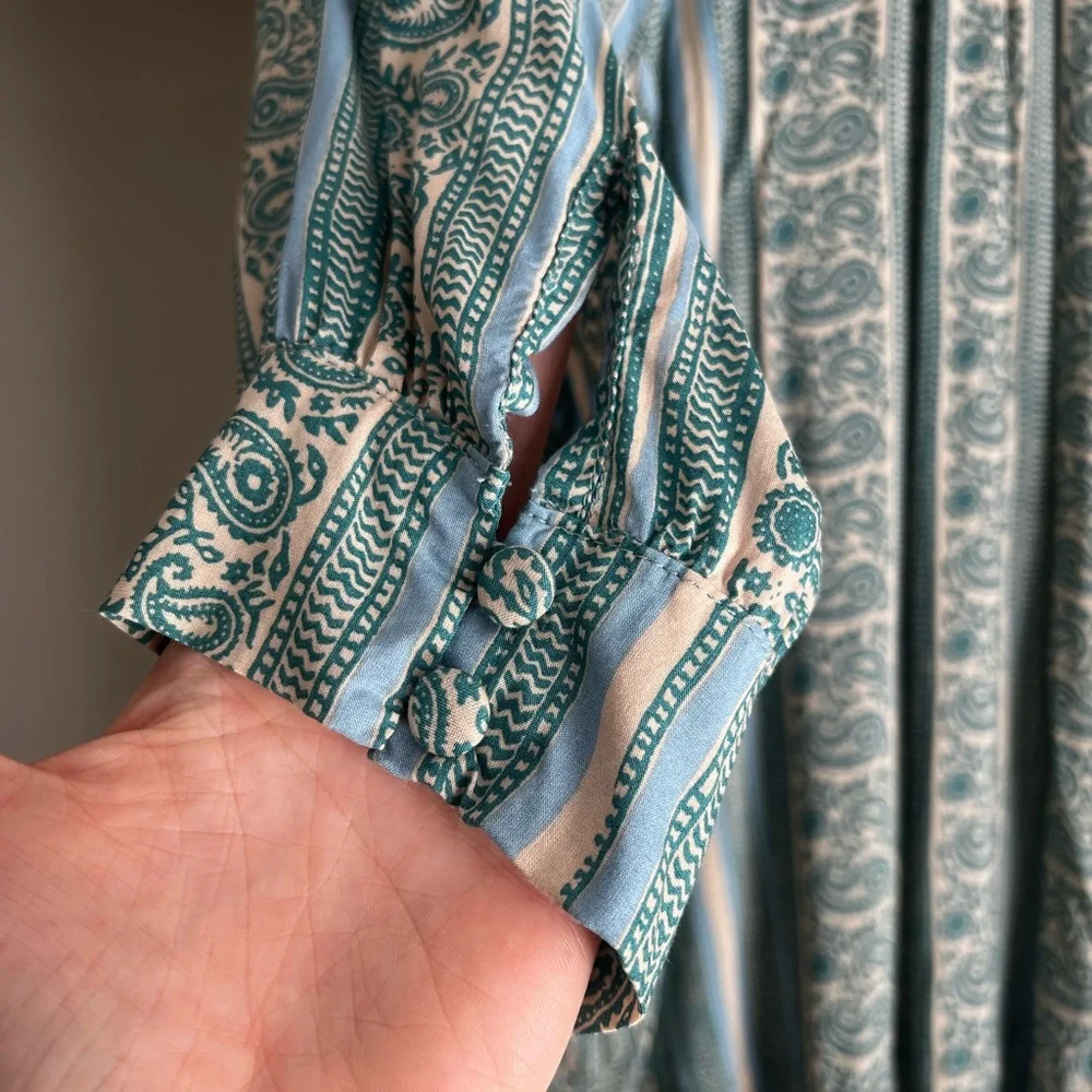 Natalie Martin Remy Paisley Striped Blouse, Large - Picture 6 of 6